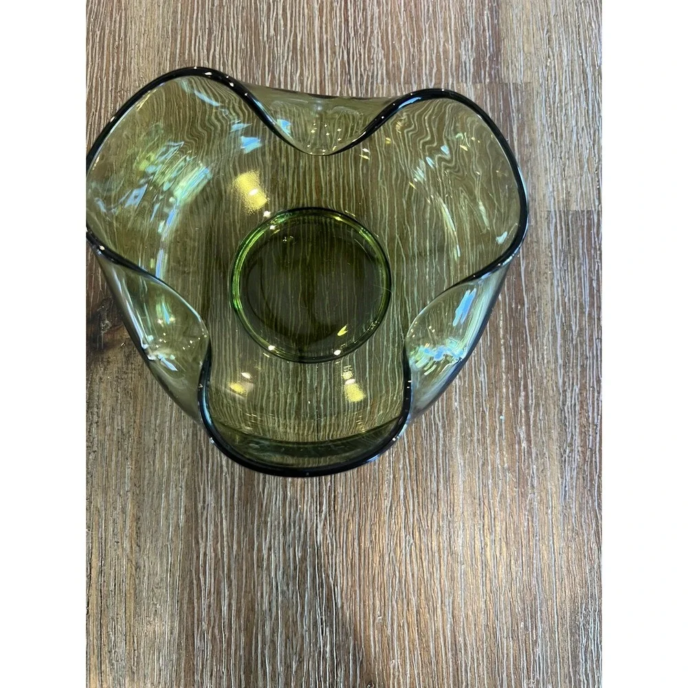Vintage Green MCM Dish Candy/Nuts Housewares Decor Retro Trinkets